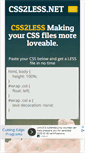 Mobile Screenshot of css2less.net